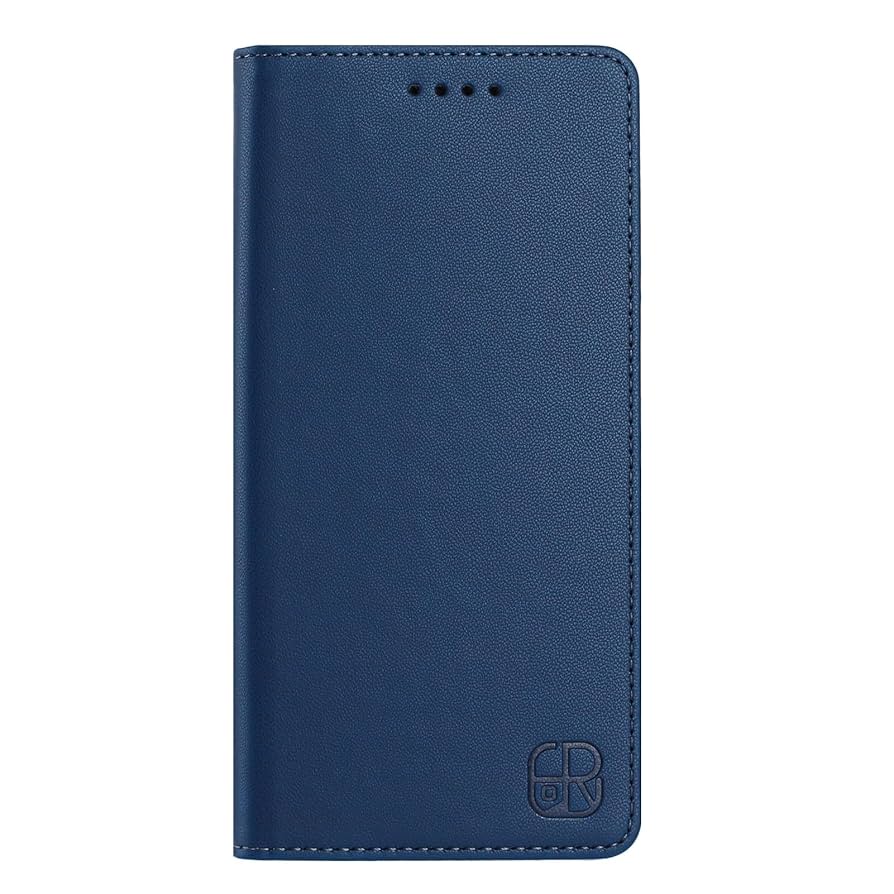 らくらくスマートフォン F-53E ネイビー　docomo ケース付き らくらくスマートフォン 富士通 F-53E docomo スマホケース